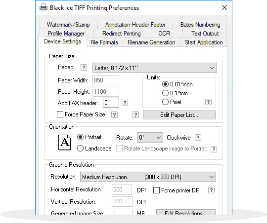 Printer Manager User Interface