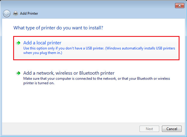 Rendezvous Marxisme Overvloedig How to set up LPR/LPD Printer on Windows 7 to print in RAW data type?