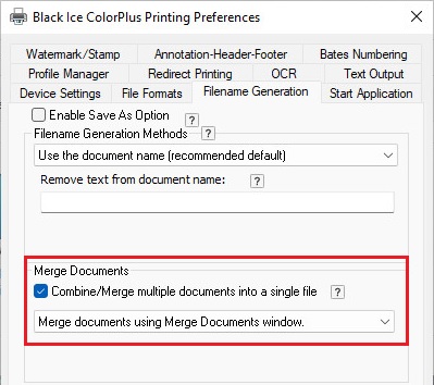 Merging documents