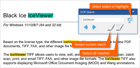 OCR the scanned documents