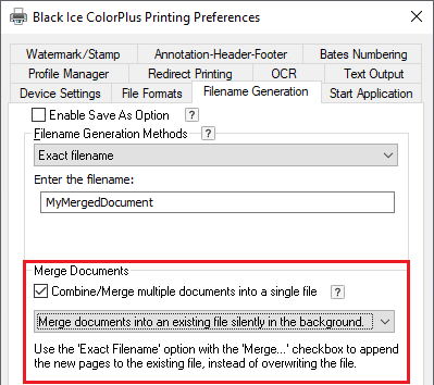 Merging documents