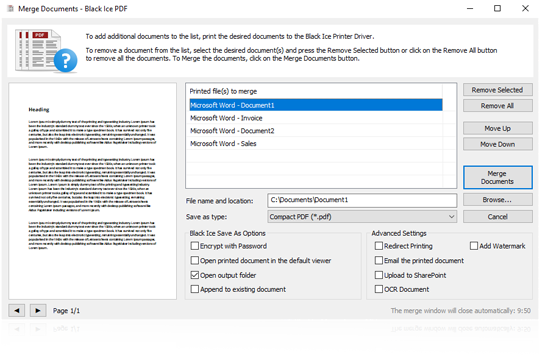 Virtual Document Converter PDF Printer Driver