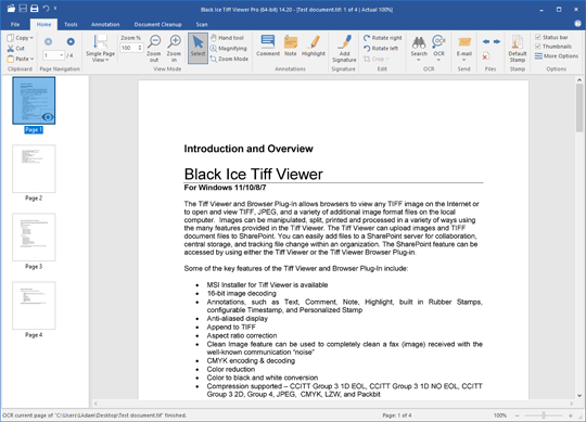 Tiff Viewer and Printer Driver - Microsoft Office Document Imaging  Replacement - Tiff Viewer - Black Ice Software